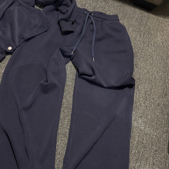 FashionaNova Navy Bomber Sweatsuit - Picture 2 of 2